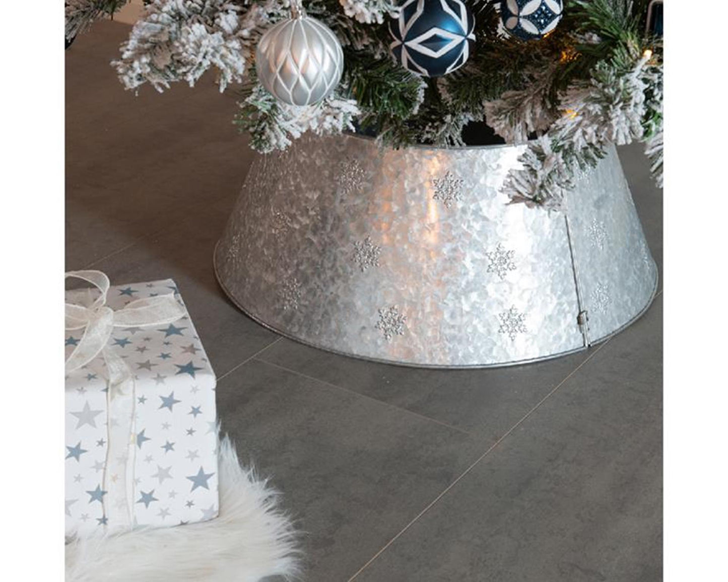 Everlands kerstboomring zink dia57cm