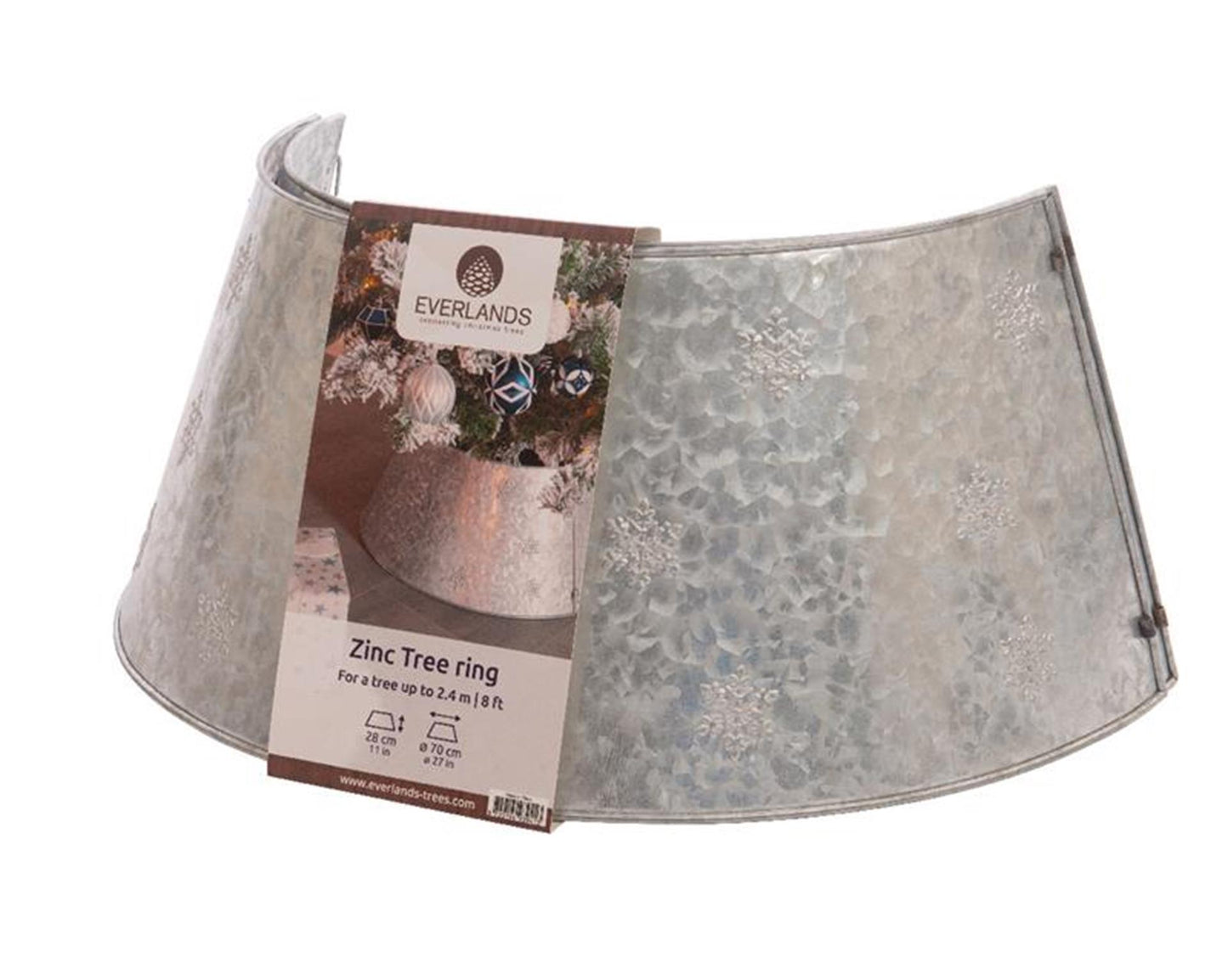 Everlands kerstboomring zink dia57cm
