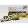 Kids globe landrover defender+giraffe trailer