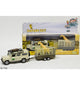 Kids globe landrover defender+giraffe trailer