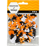 Https: www.cchobby.nl pailletten-afm-10-20-mm-zwart-oranje-wit-15-gr-1-doos - afbeelding 2