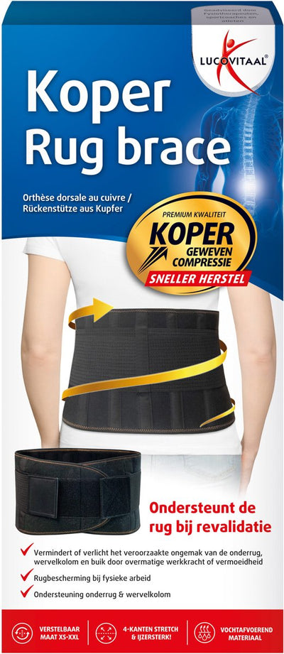Lucovitaal koper rug brace -