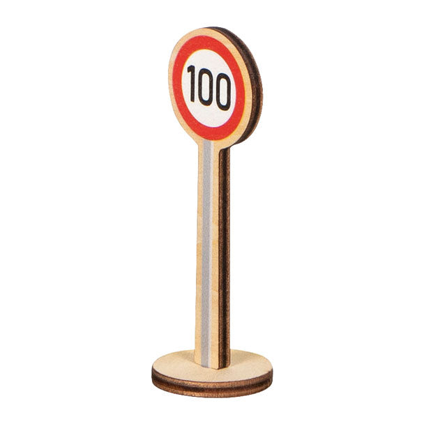 Goki verkeersborden speelset - educatief houten speelgoed 40 stuks.