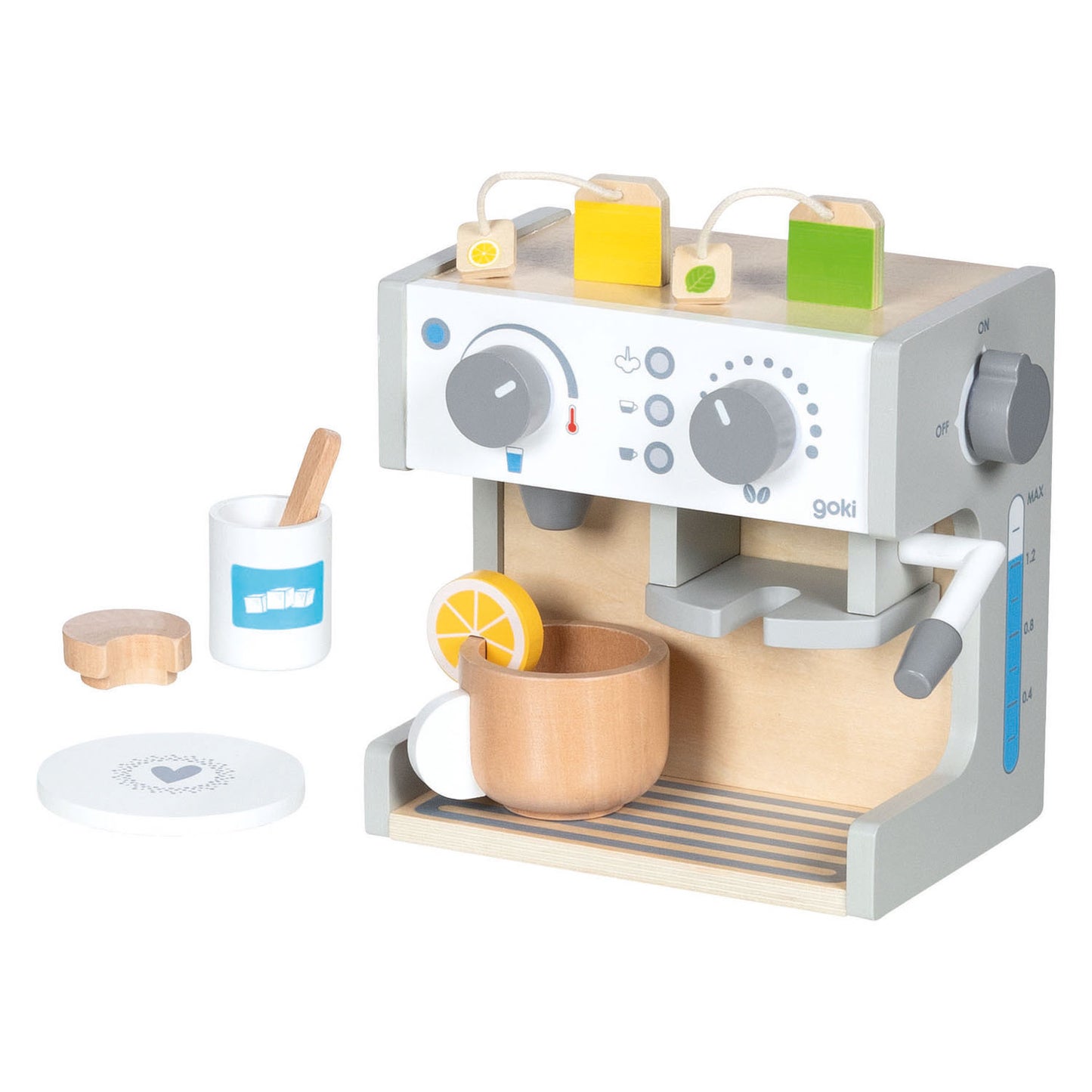 Goki houten koffie- en thee machine - 16dlg.
