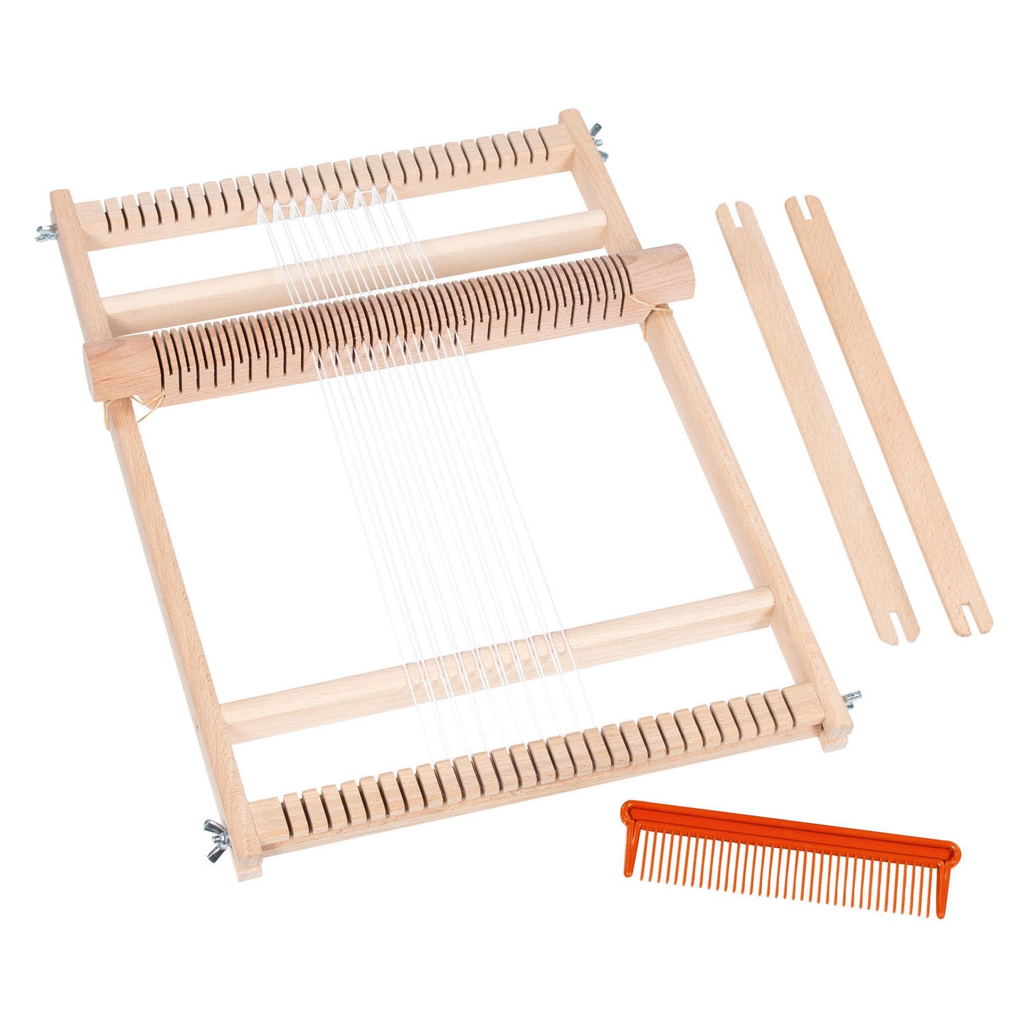 Goki houten weefraam voor school met kam - 25cm