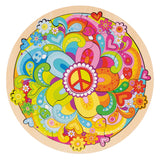 Goki houten puzzel mandala bloemen - 34dlg. - afbeelding 1