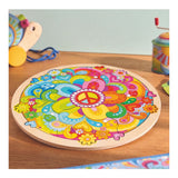 Goki houten puzzel mandala bloemen - 34dlg. - afbeelding 4