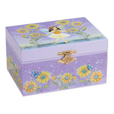 Goki muziekdoos ballerina bloemen paars - afbeelding 2