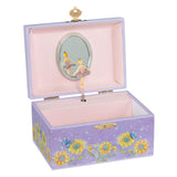 Goki muziekdoos ballerina bloemen paars - afbeelding 1