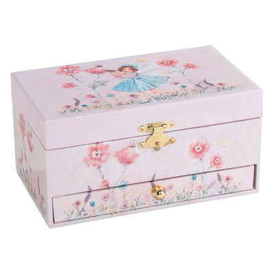 Goki muziekdoos ballerina bloemen roze