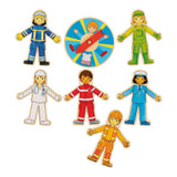Goki puzzel: carriere-zoeker, draaischijf diam.14cm, 38-delig, hout, 3+ - afbeelding 2