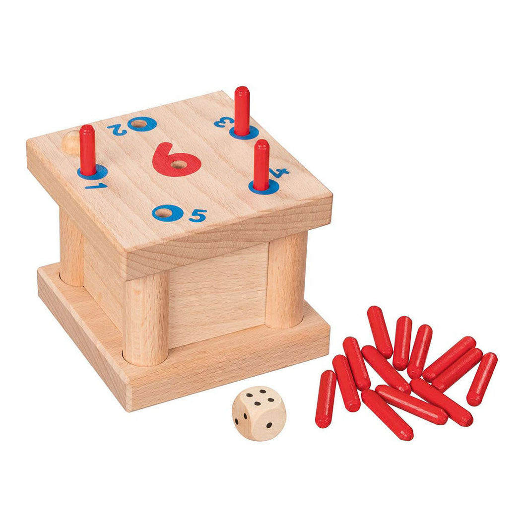 Goki houten tricky 6 pinnen spel