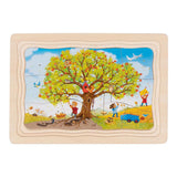 Goki houten legpuzzel mijn appelboom, 32st. - afbeelding 3