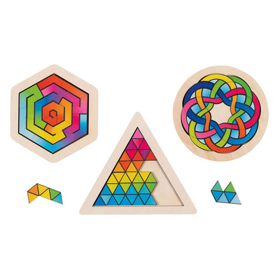 Goki hersenkraker-puzzels. 8-18 delig. 3 asso