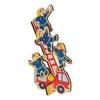 Goki puzzel: de brandweer 30x21x0,8cm, 9-delig, hout, puzzelstukjes blijven rechtop staan, 2+