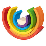 Goki houten bouwblokken regenboog, 5dlg. - afbeelding 4