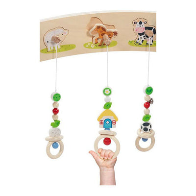 Goki houten babygym boerderijdieren met geluid