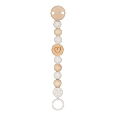 Goki houten fopspeenketting hart