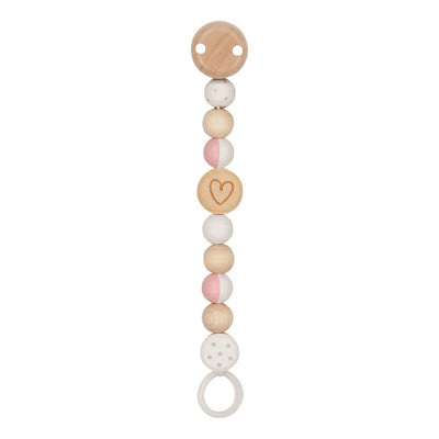 Goki houten speenketting hart