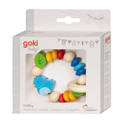 Goki touchring elastische vogel. 8 cm.