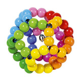 Goki houten grijpring bal regenboog - afbeelding 1