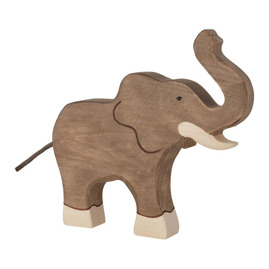 Goki holztiger houten olifant slurf omhoog