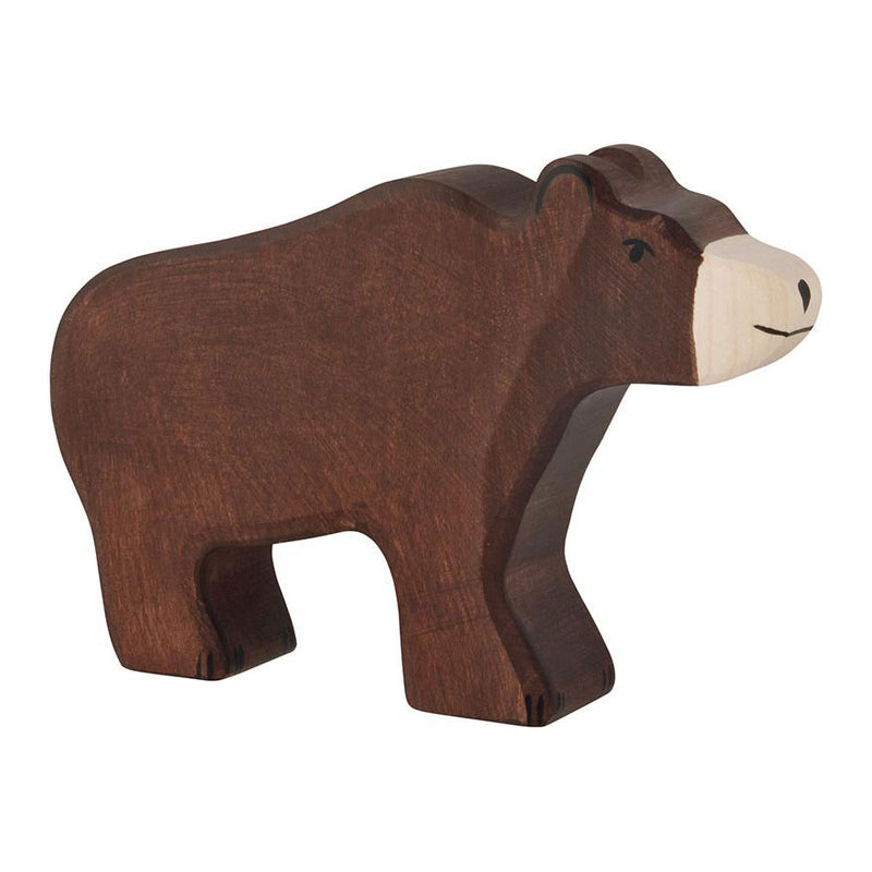 Goki holztiger houten bruine beer