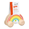Goki houten voertuig regenboog
