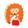 Goki puzzel: egel 10x2,1x11cm, stand-up puzzel, 2-delig, hout, 1+