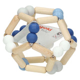 Goki houten grijpring elastische bal blauw - afbeelding 2