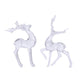 Decoris kerst ornament rendier acryl 12x20cm helder