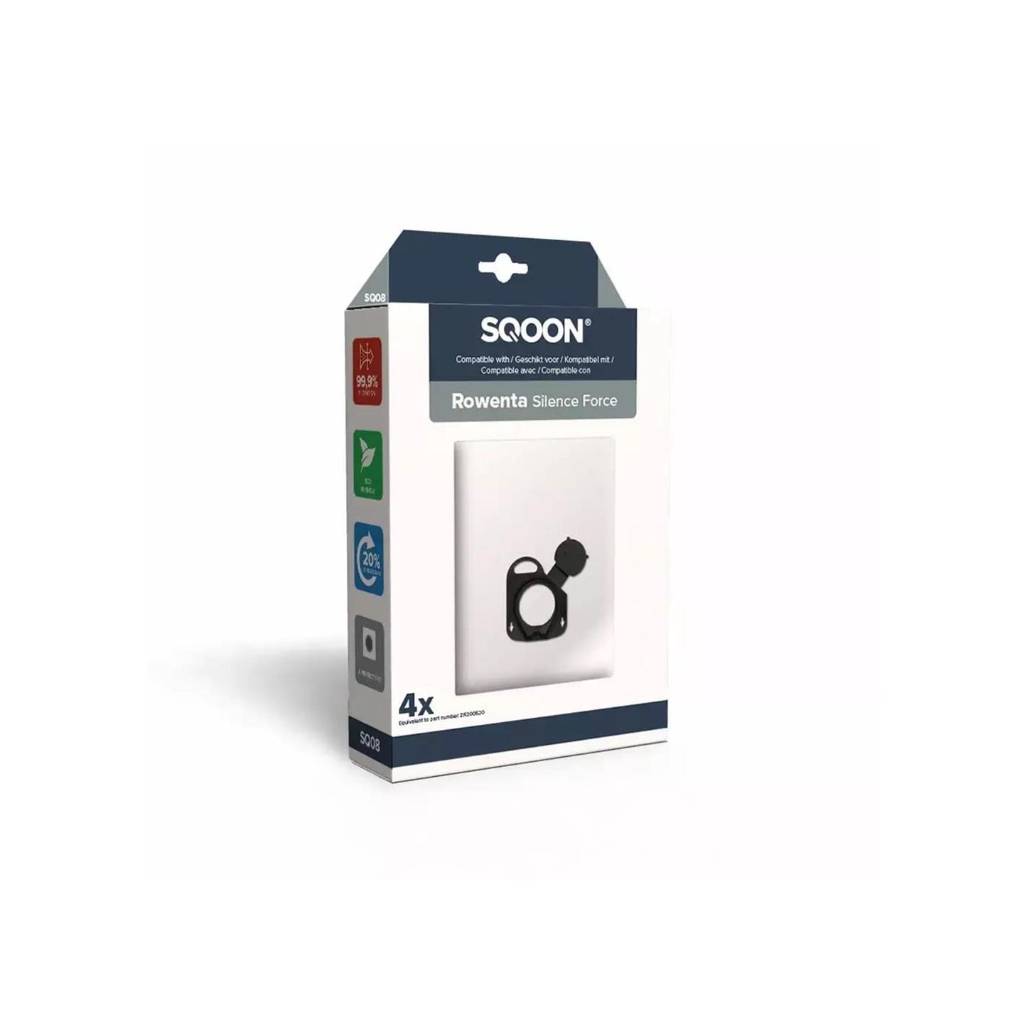 Sqoon stofzuigerzak rowenta silence force x-trem doos a 4 stuks