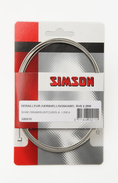 binnenkabel versnelling 2250 mm zilver