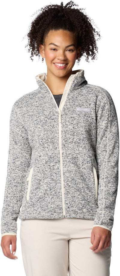 Columbia sweater weather™ full zip ii dames outdoortrui - chalk heather