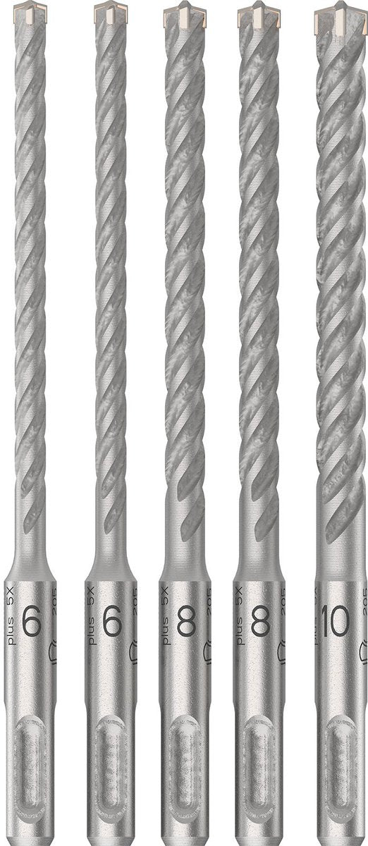 Bosch accessoires bosch pro sds plus-5x boorhamerset 6 6 8 10 mm 5-delig - 26088339...