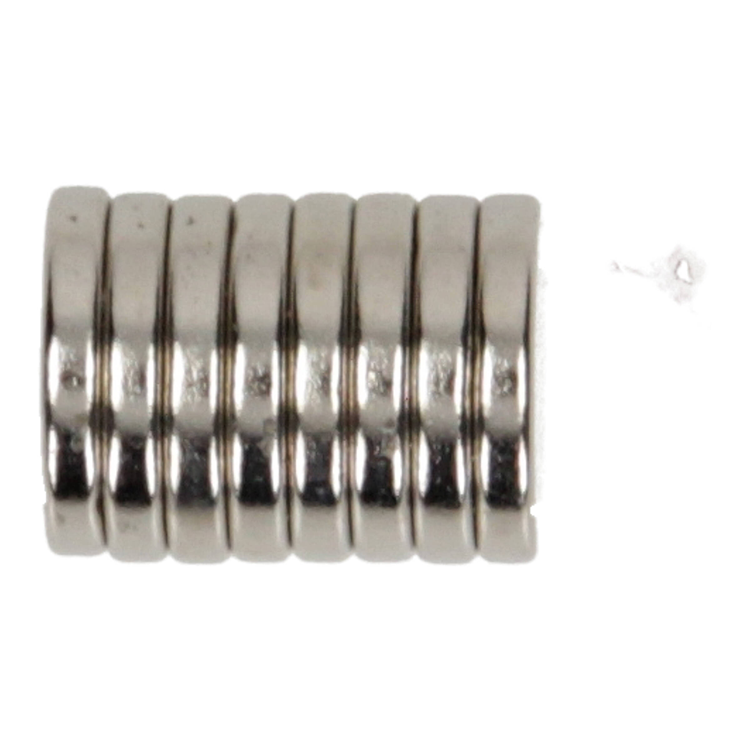 Mack 1076876 - schijfmagneten neodymium 12mm*2mm (n35) - zilver 8st | 4 stuks