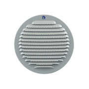 Renson 1078694 - muurroosterinbouw 435r dia 190 mm ral 9006 | 4 stuks - afbeelding 2
