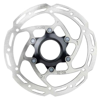Tektro remschijf 160mm centerlock 1.8mm dikte zilver