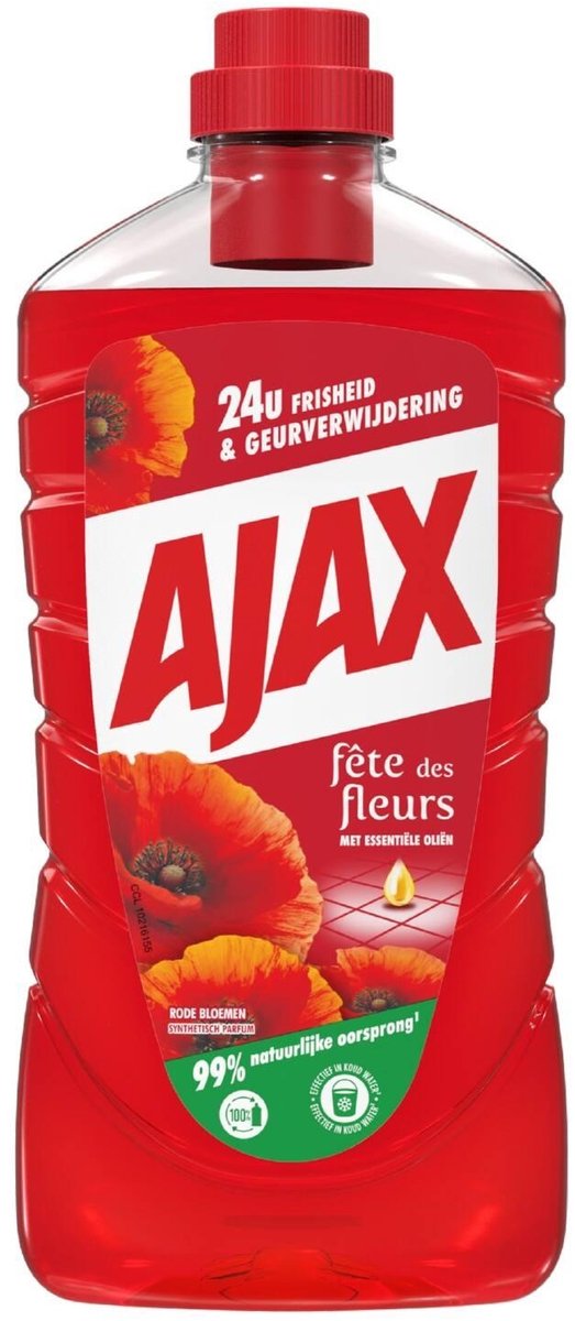 Ajax allesreiniger - rode bloemen