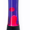 I-total lavalamp - lava lamp - sfeerlamp - 40x11 cm - glas aluminium - 30w - paars met roze lava - zwart - xl2347