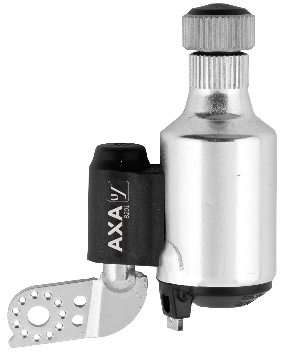 Axa cordo dynamo 8201 stalen loopwiel links zilver zwart