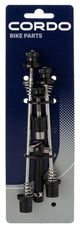 Cordo quick release met slotje v+a+ zadelpen zwart