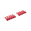 Kabelschoen vrouw geisol. rood 10x