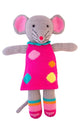 Knuffel gebreid muis pippa 36 cm