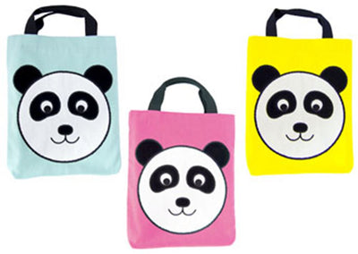 Tas panda 25,5x30 cm 3 ass