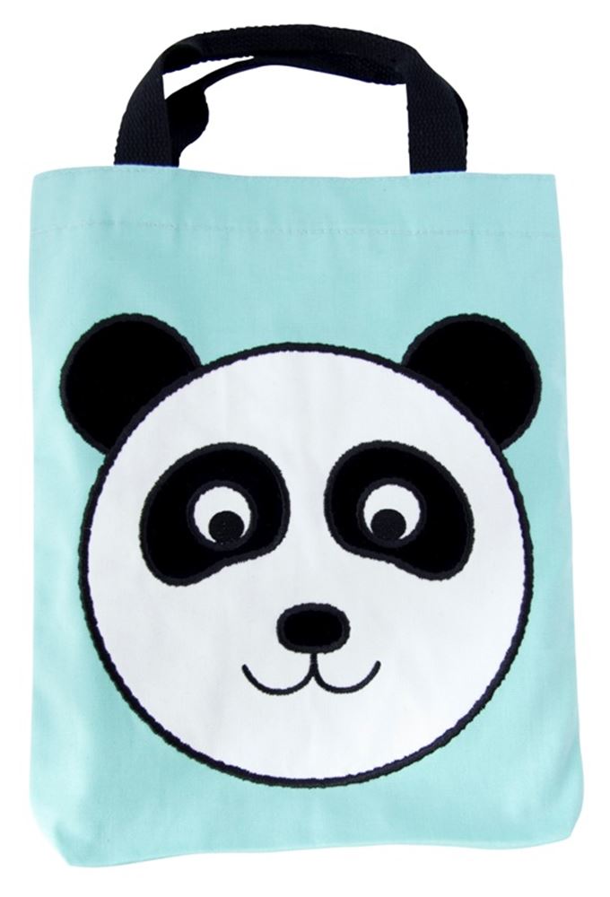 Tas panda 25,5x30 cm 3 ass