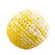 Bal gehaakt gemeleerd okergeel 12 cm (3