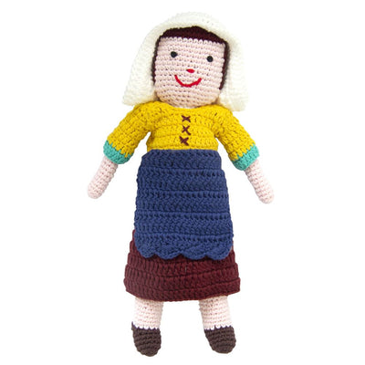 Knuffel gehaakt melkmeisje van vermeer