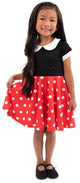 Little adventures - retro polka dot twirl jurk – maat xl (128-134)