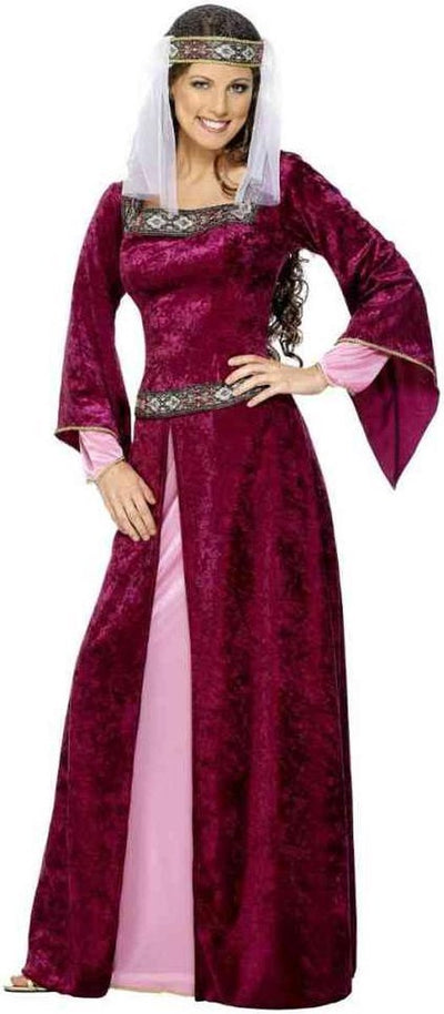 Vegaoo middeleeuwse koningin kostuum voor vrouwen - verkleedkleding - small